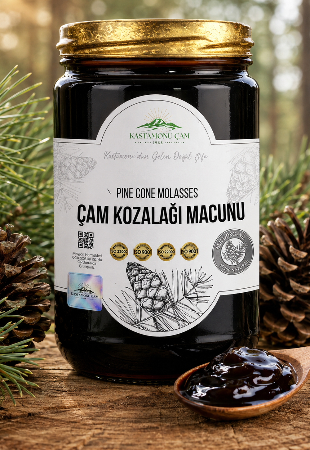 Çam Kozalağı Macunu kavanozu